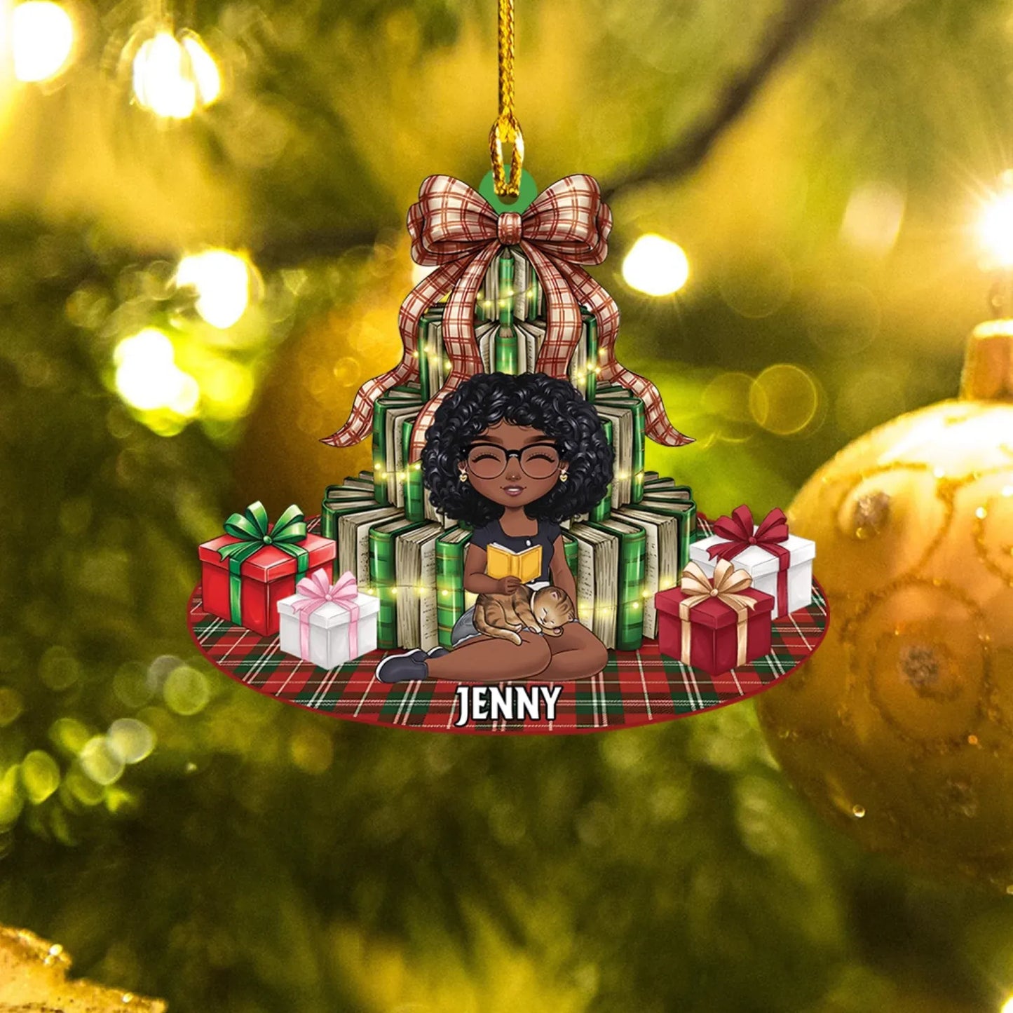 All I Want For Christmas Is Books - Personalized Book Lovers Custom Acrylic Ornament