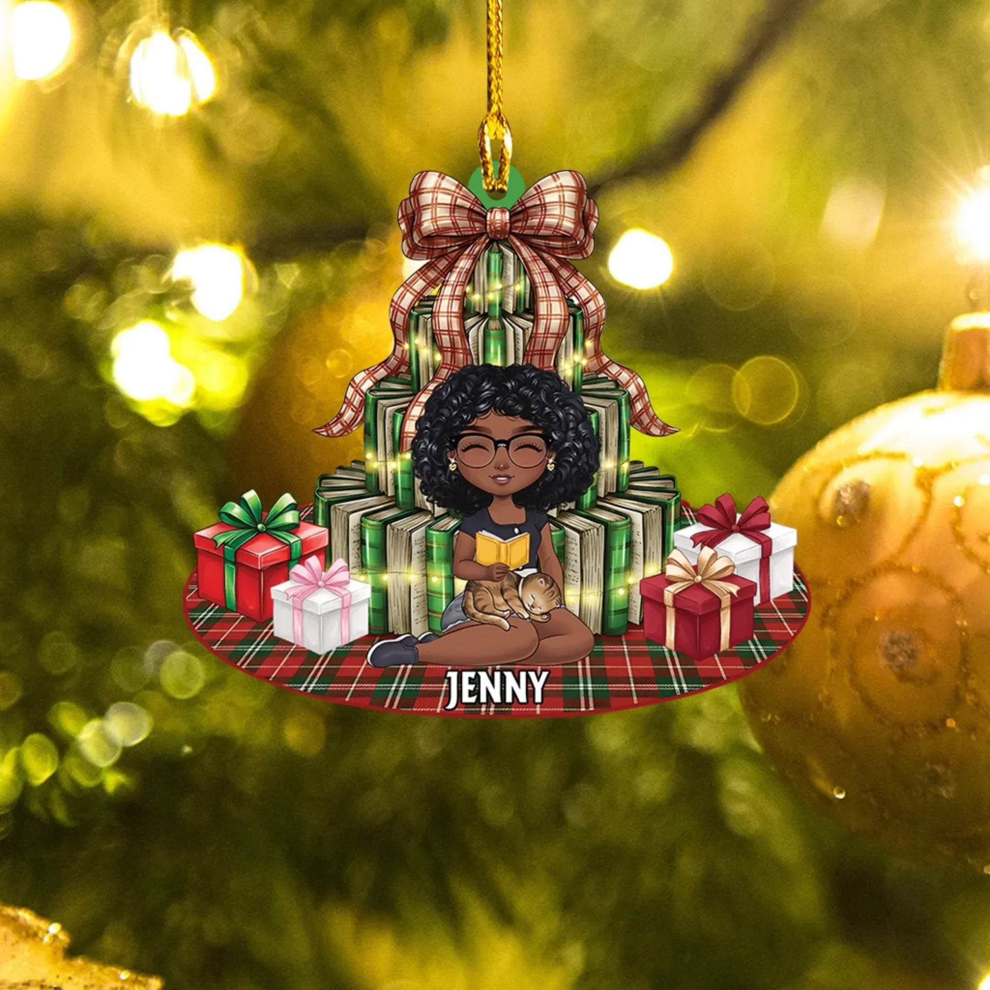 All I Want For Christmas Is Books - Personalized Book Lovers Custom Acrylic Ornament