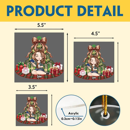 All I Want For Christmas Is Books - Personalized Book Lovers Custom Acrylic Ornament