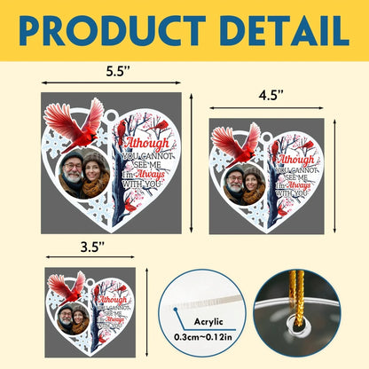 A Message From Heaven - Personalized Memorial Photo Custom Acrylic Ornament