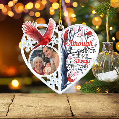 A Message From Heaven - Personalized Memorial Photo Custom Acrylic Ornament