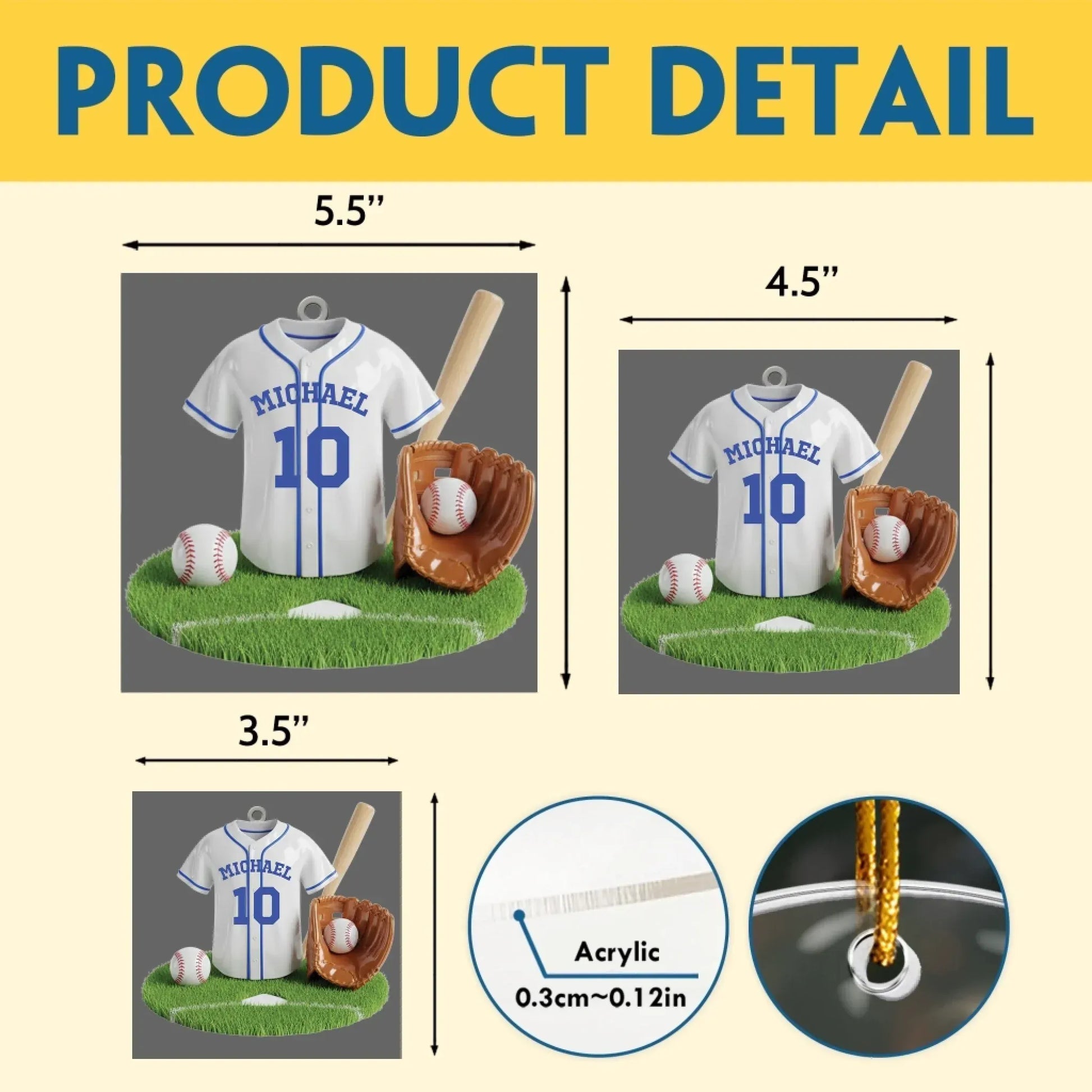 Go The Distance For The Love Of The Game - Personalized Sport Custom Acrylic Ornament