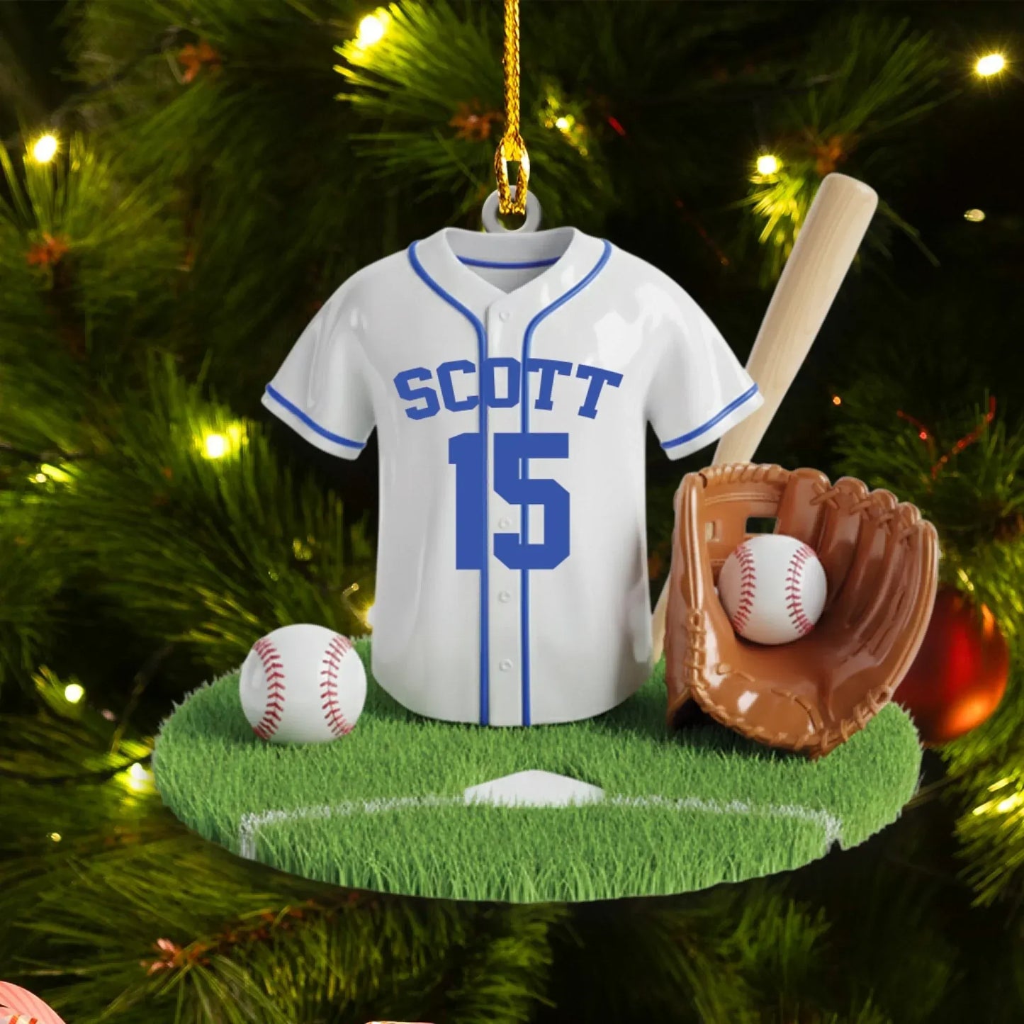 Go The Distance For The Love Of The Game - Personalized Sport Custom Acrylic Ornament