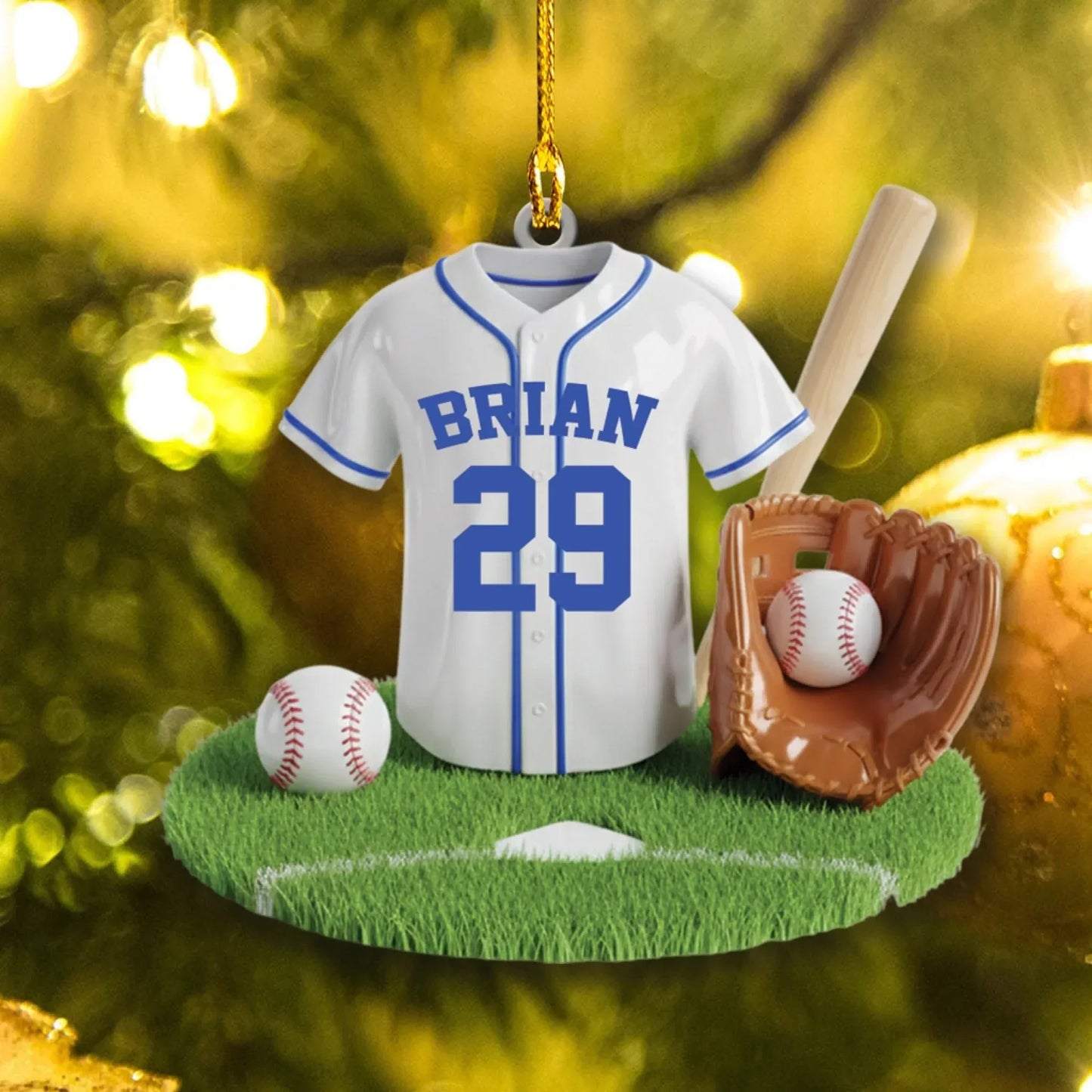 Go The Distance For The Love Of The Game - Personalized Sport Custom Acrylic Ornament