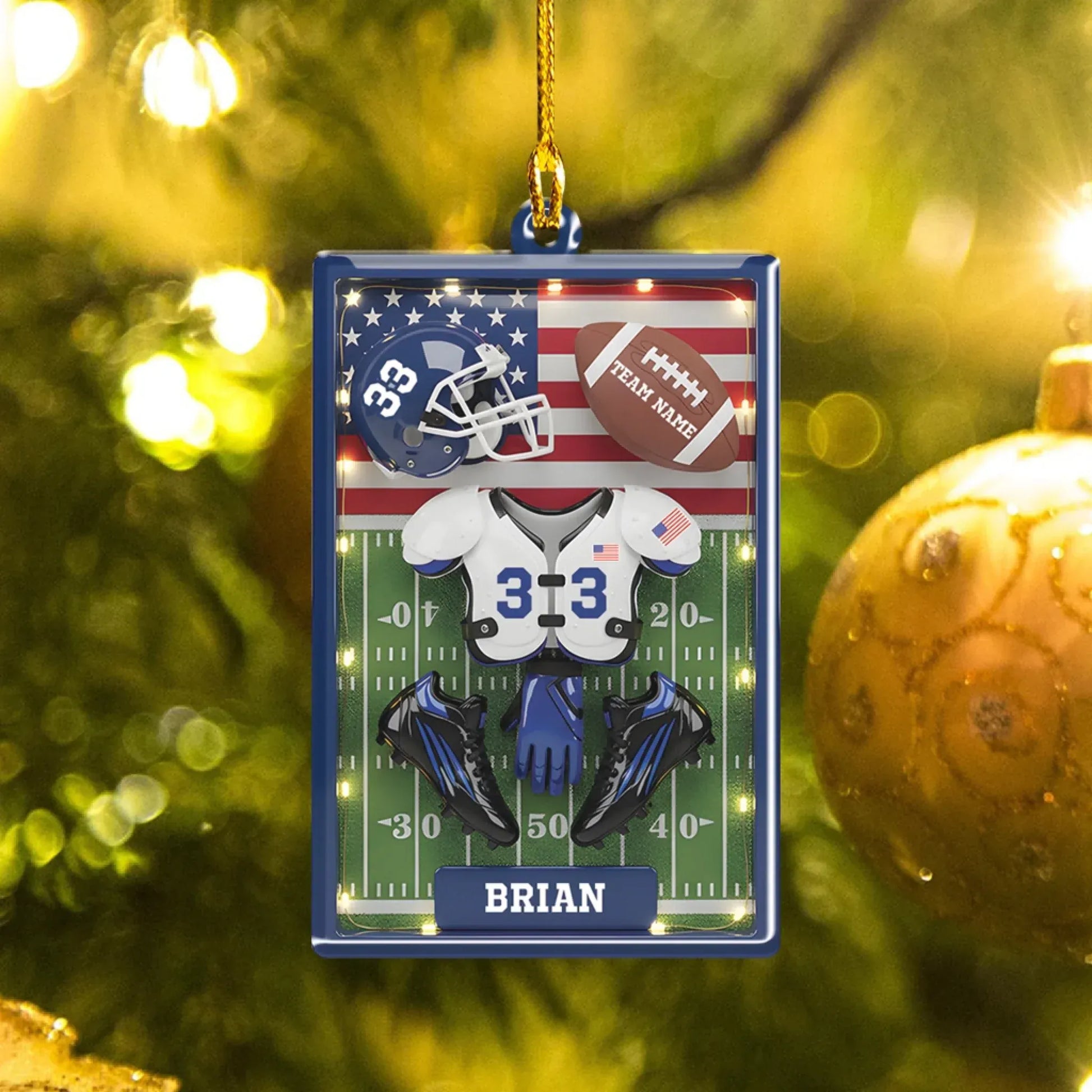Score Big With This Tribute To Their Passion - Personalized Sport Custom Acrylic Ornament