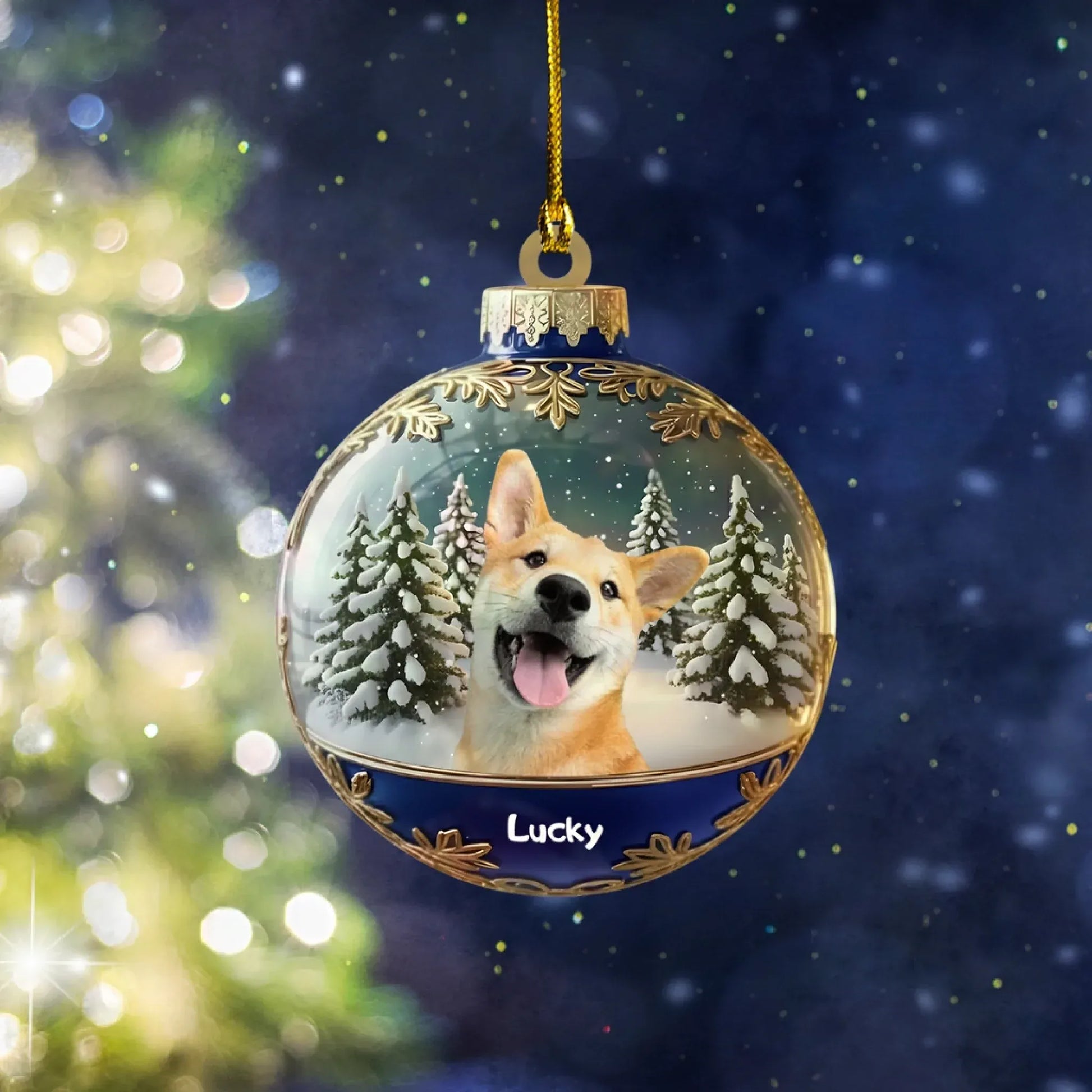 Winter Wonderland Awaits - Personalized Photo Custom Acrylic Ornament