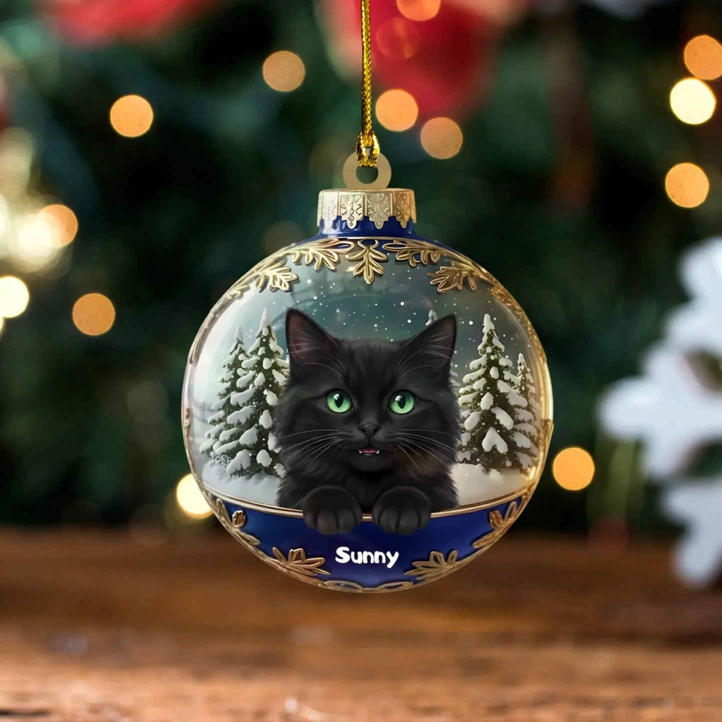 Winter Wonderland Awaits - Personalized Photo Custom Acrylic Ornament