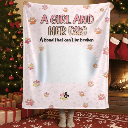 Personalized Blankets Blanket Custom KNT / White / 30x40in / 76x101cm My Supervisor Of Naps - Personalized Dog Photo Collage Custom Blanket