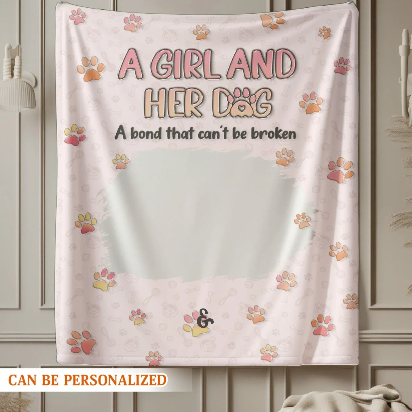 Personalized Blankets My Supervisor Of Naps - Personalized Dog Photo Collage Custom Blanket