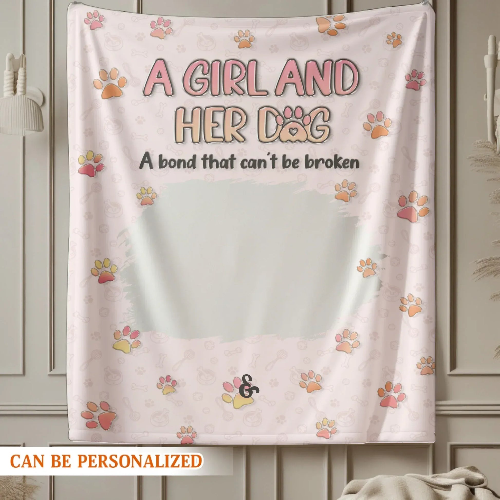 Personalized Blankets My Supervisor Of Naps - Personalized Dog Photo Collage Custom Blanket