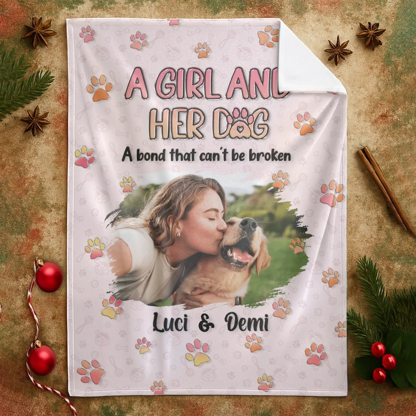 Personalized Blankets My Supervisor Of Naps - Personalized Dog Photo Collage Custom Blanket