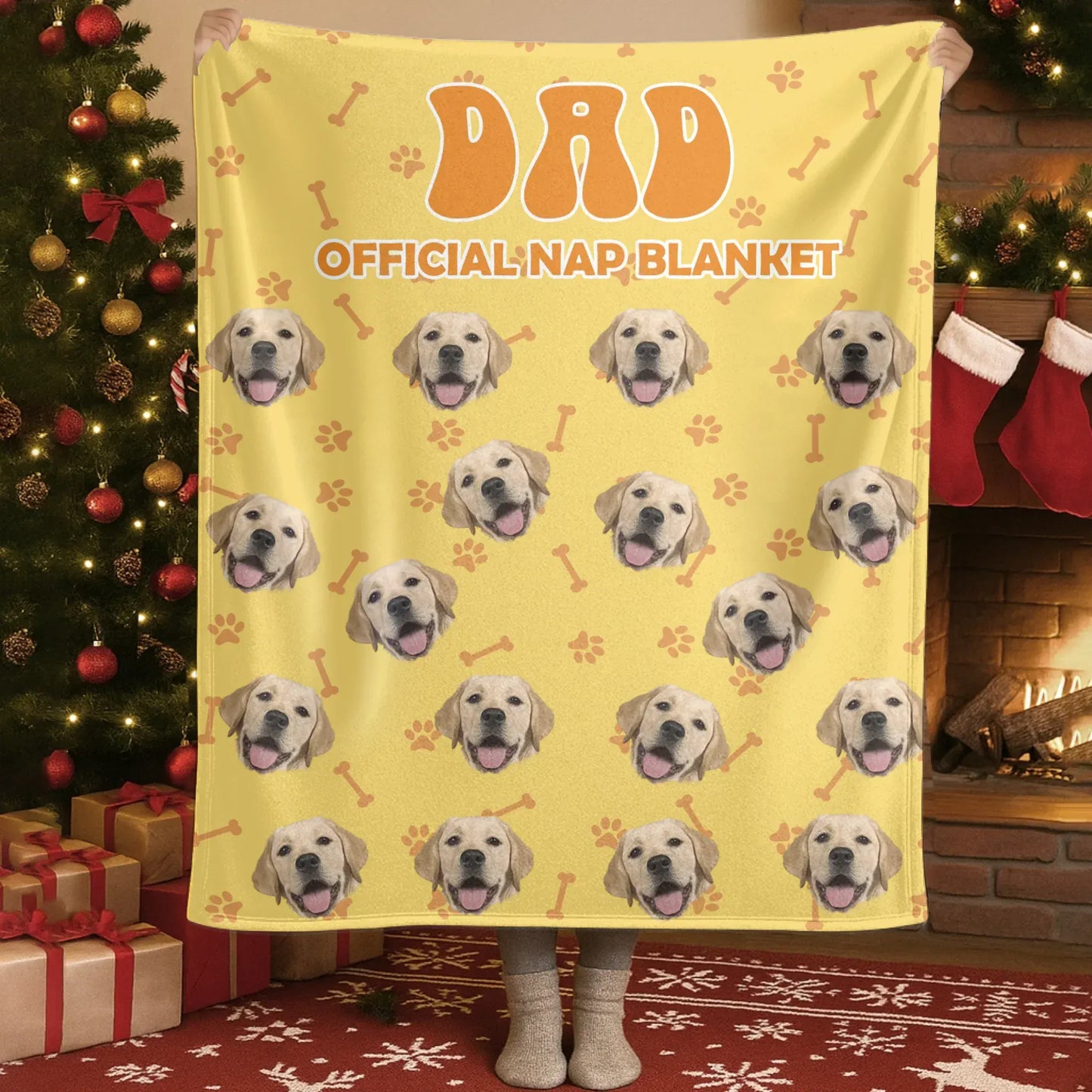 Personalized Blankets Blanket Custom KNT / White / 30x40in / 76x101cm Life Is Better With A Nap And My Dog - Personalized Dog Dad Custom Photo Blanket