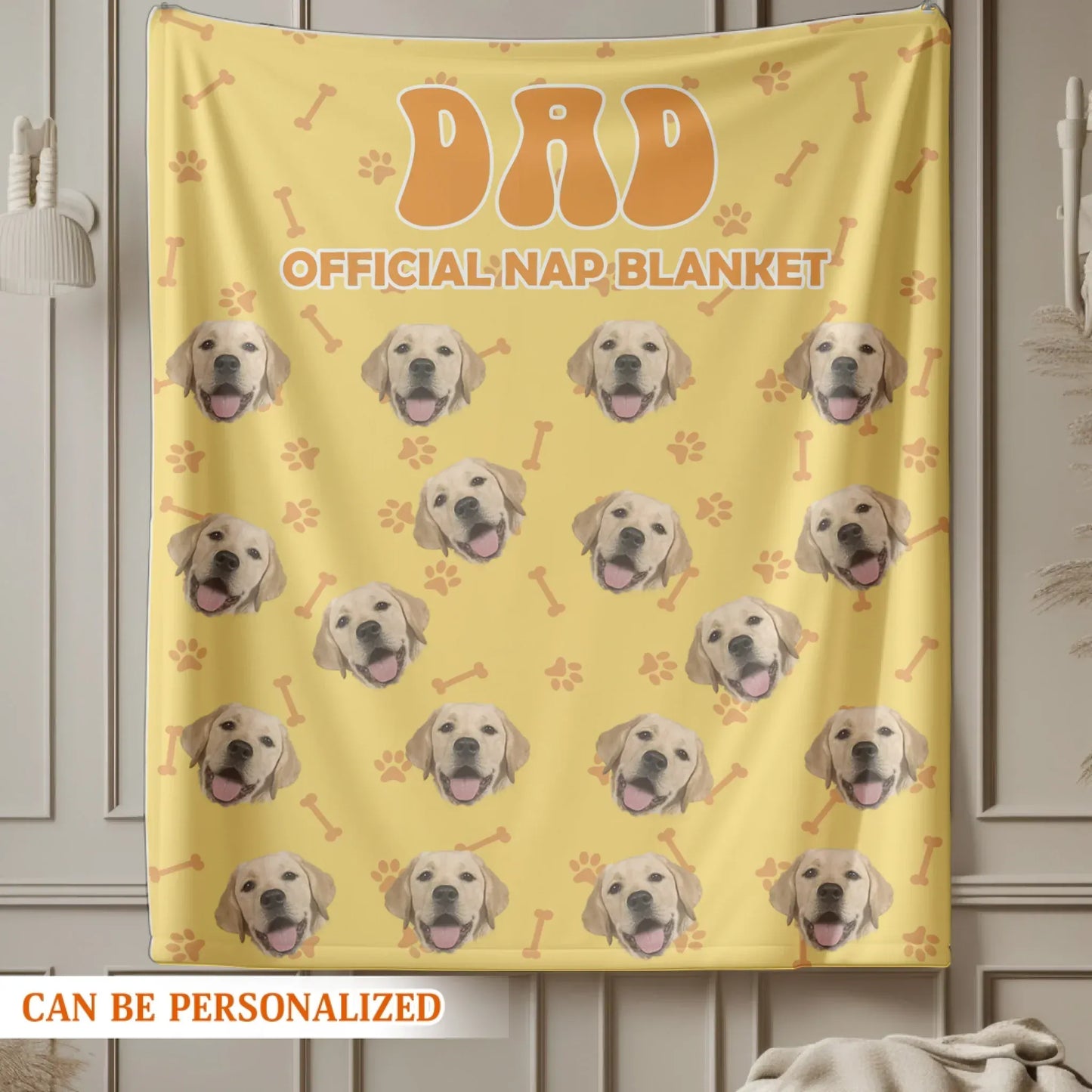 Personalized Blankets Life Is Better With A Nap And My Dog - Personalized Dog Dad Custom Photo Blanket