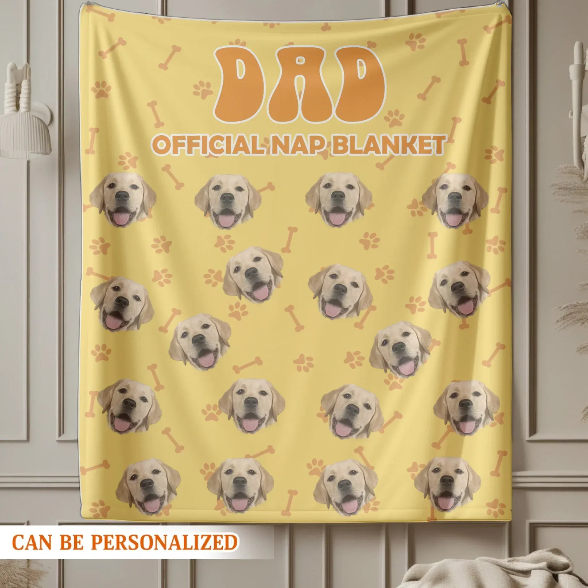 Personalized Blankets Life Is Better With A Nap And My Dog - Personalized Dog Dad Custom Photo Blanket