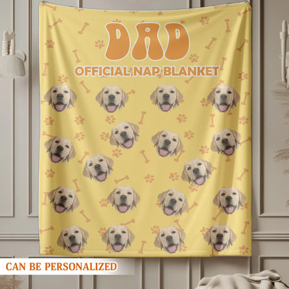 Personalized Blankets Life Is Better With A Nap And My Dog - Personalized Dog Dad Custom Photo Blanket