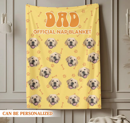 Personalized Blankets Life Is Better With A Nap And My Dog - Personalized Dog Dad Custom Photo Blanket