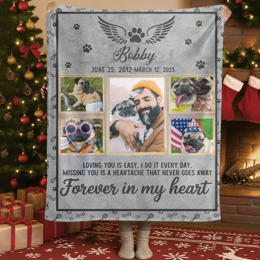 Personalized Blankets Blanket Custom KNT / White / 30x40in / 76x101cm My Chief Of Staff - Personalized Dog Photo Collage Custom Blanket