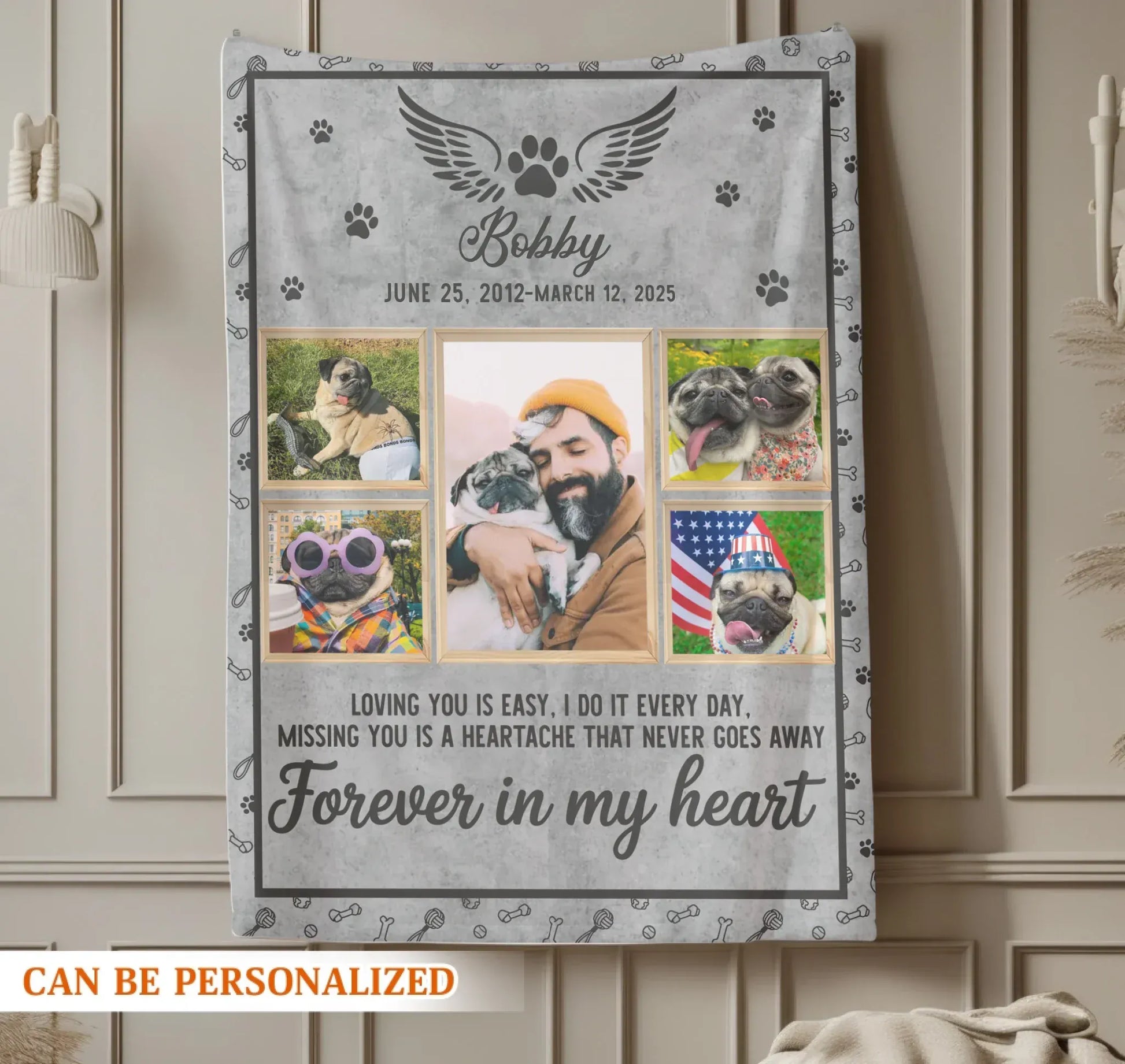 Personalized Blankets My Chief Of Staff - Personalized Dog Photo Collage Custom Blanket