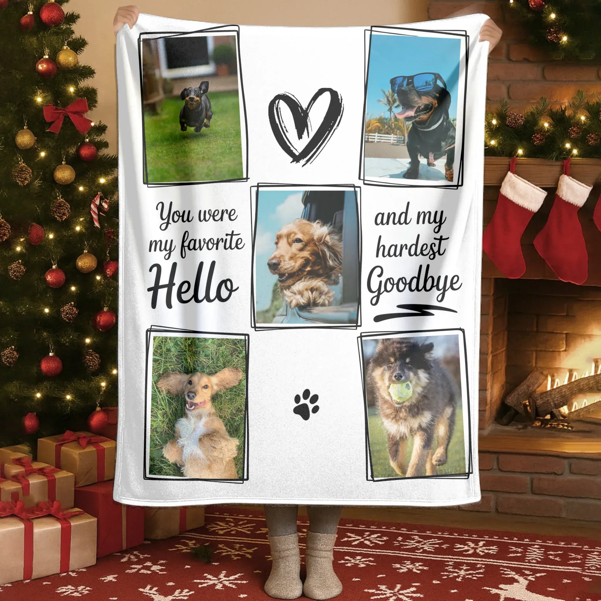 Personalized Blankets The Roommate Who Doesn't Pay - Personalized Dog Photo Collage Custom Blanket