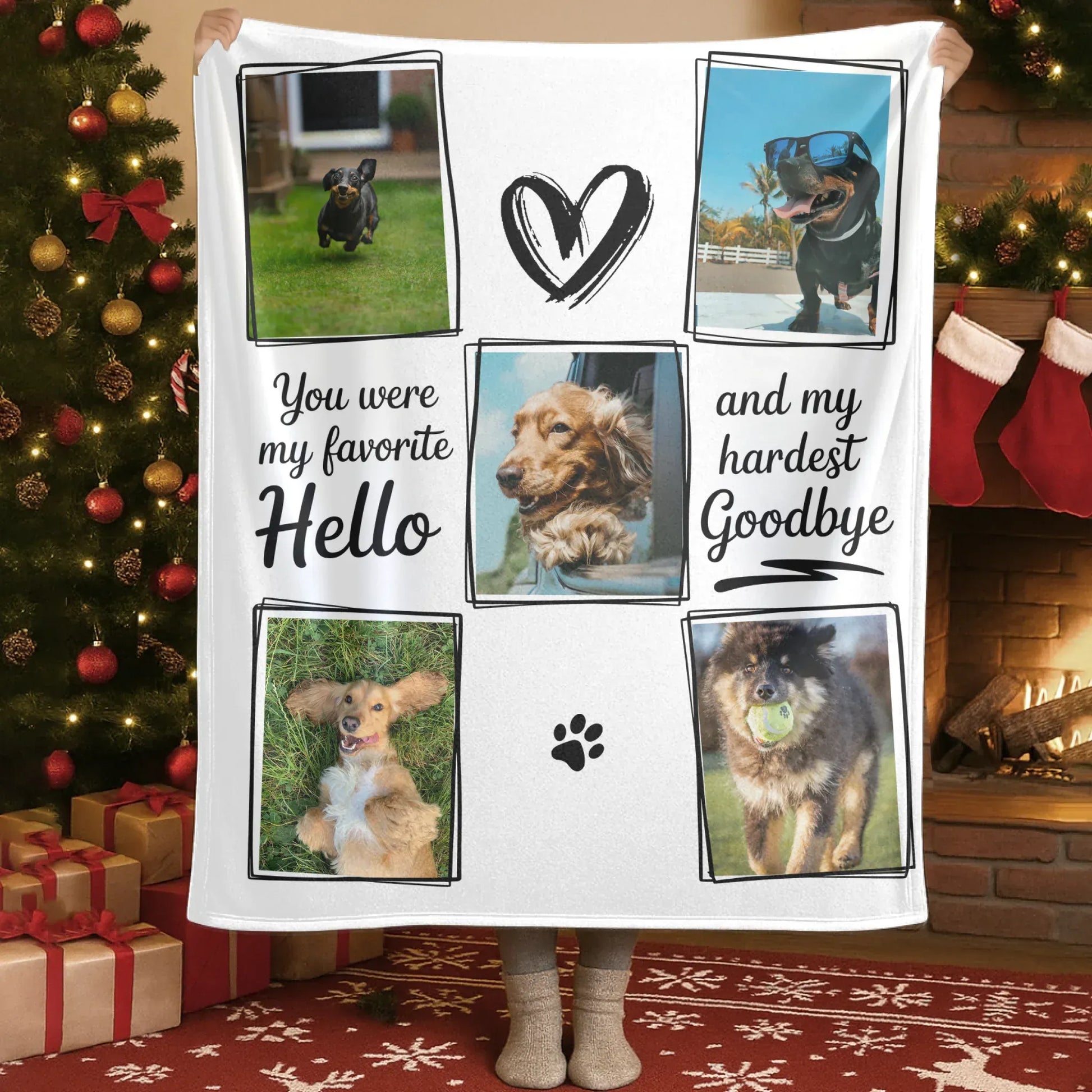Personalized Blankets Blanket Custom KNT / White / 30x40in / 76x101cm The Roommate Who Doesn't Pay - Personalized Dog Photo Collage Custom Blanket