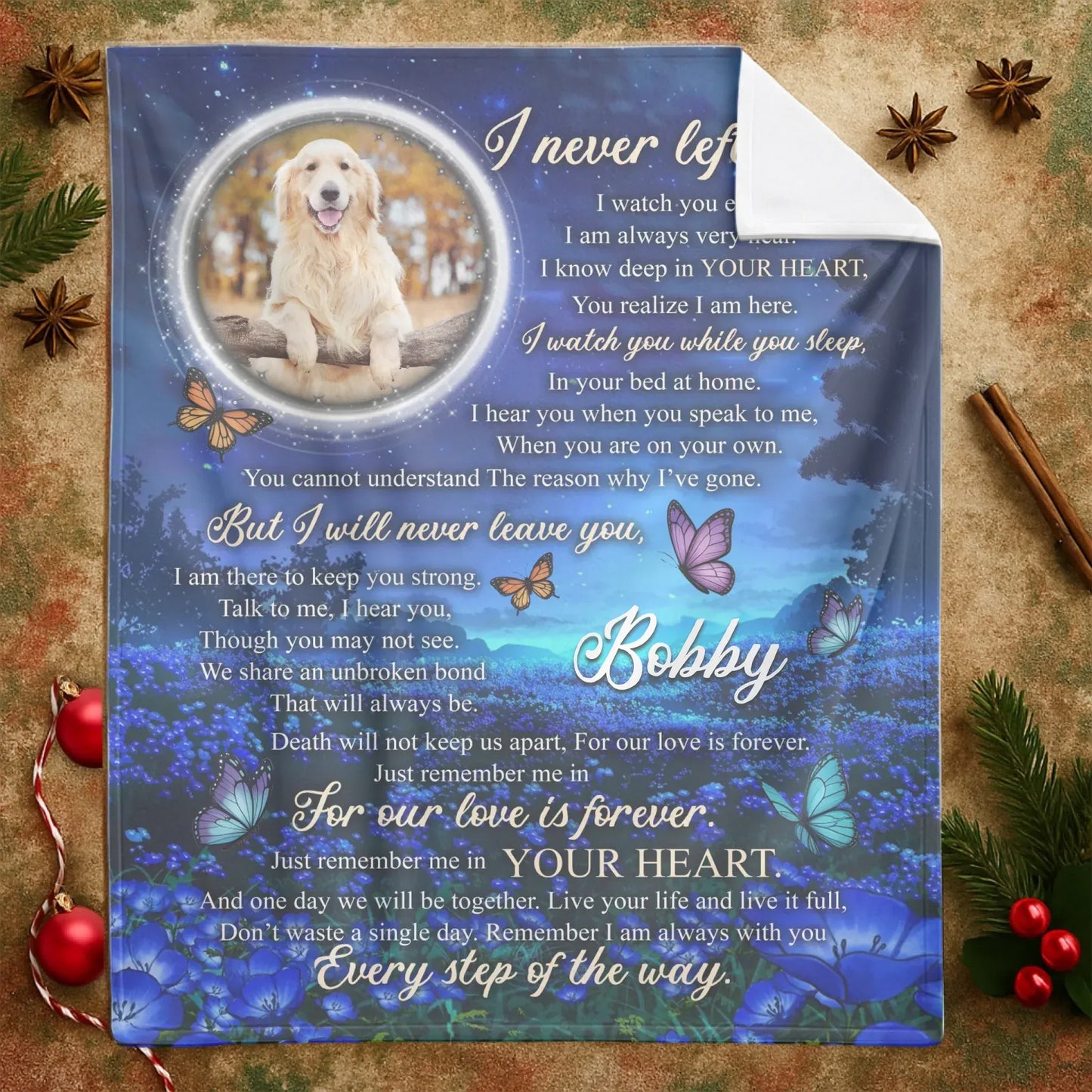 Personalized Blankets A Love That Was Worth Every Tear - Personalized Dog Memorial Photo Custom Blanket