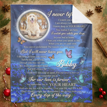Personalized Blankets A Love That Was Worth Every Tear - Personalized Dog Memorial Photo Custom Blanket