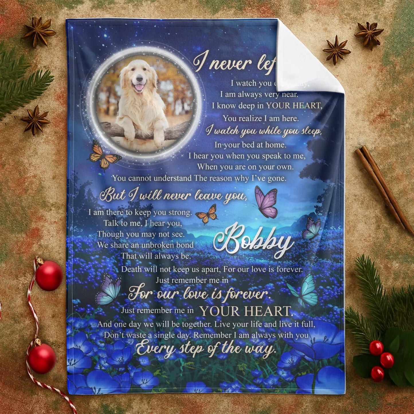 Personalized Blankets A Love That Was Worth Every Tear - Personalized Dog Memorial Photo Custom Blanket