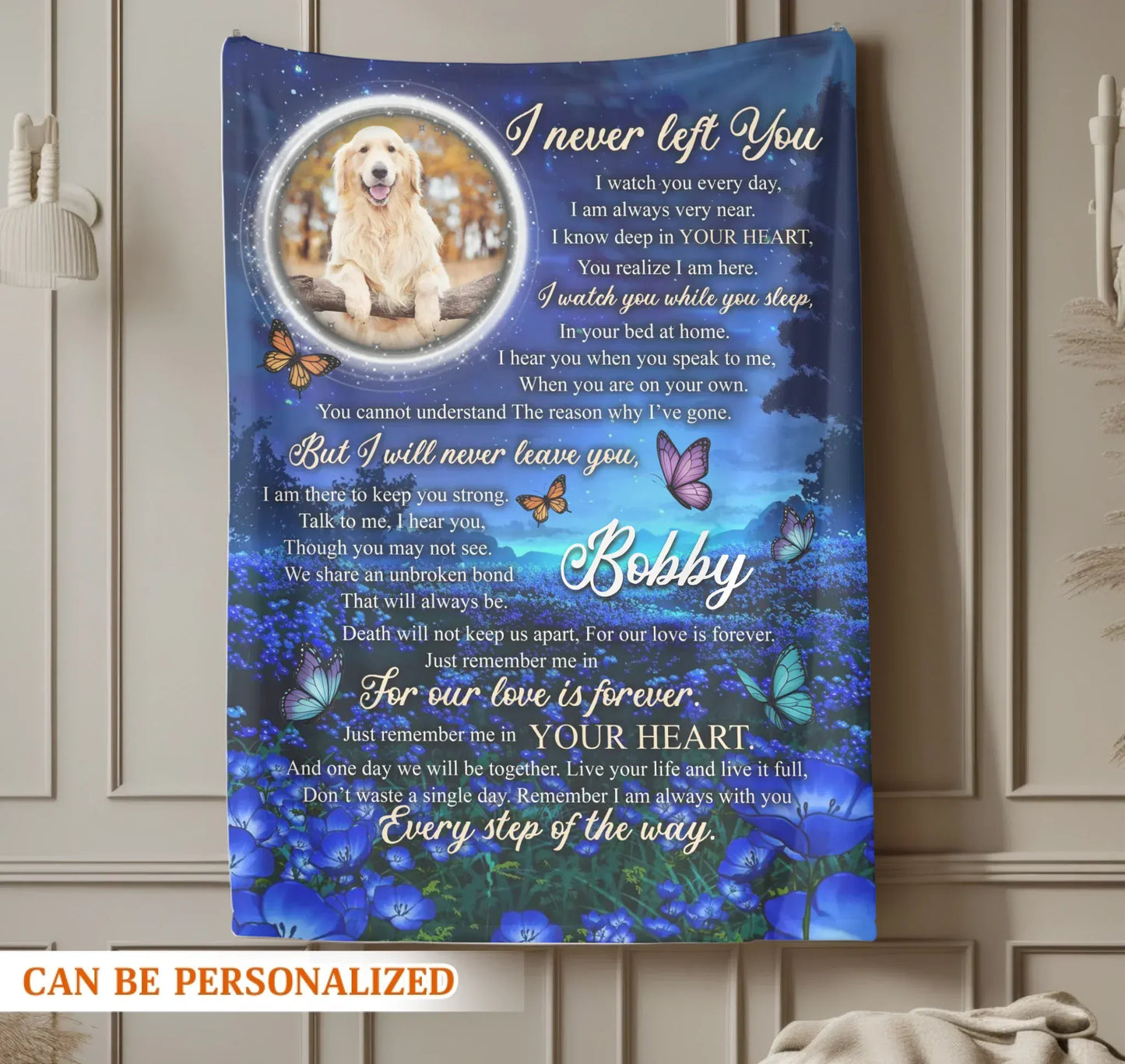 Personalized Blankets A Love That Was Worth Every Tear - Personalized Dog Memorial Photo Custom Blanket