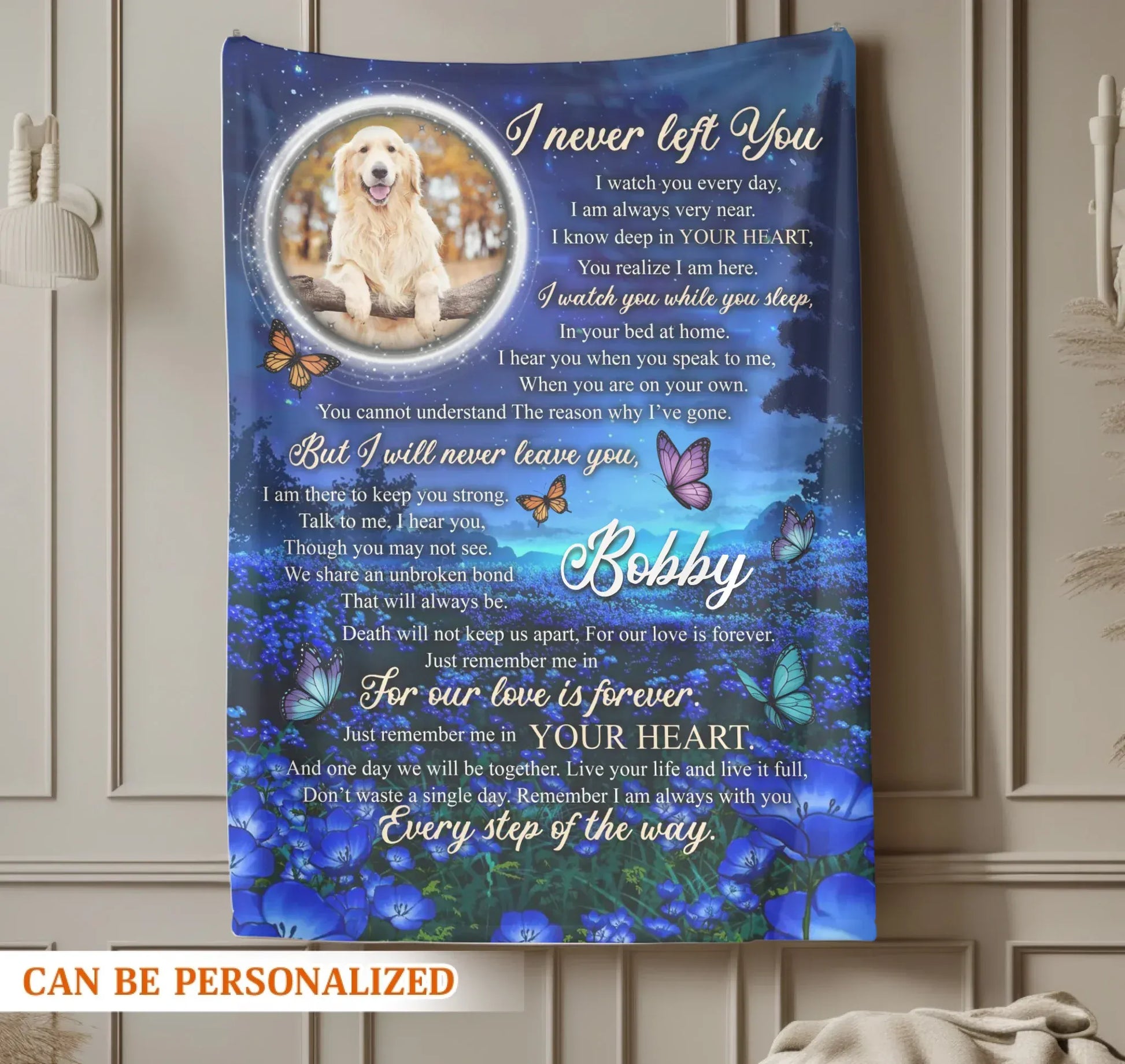 Personalized Blankets A Love That Was Worth Every Tear - Personalized Dog Memorial Photo Custom Blanket