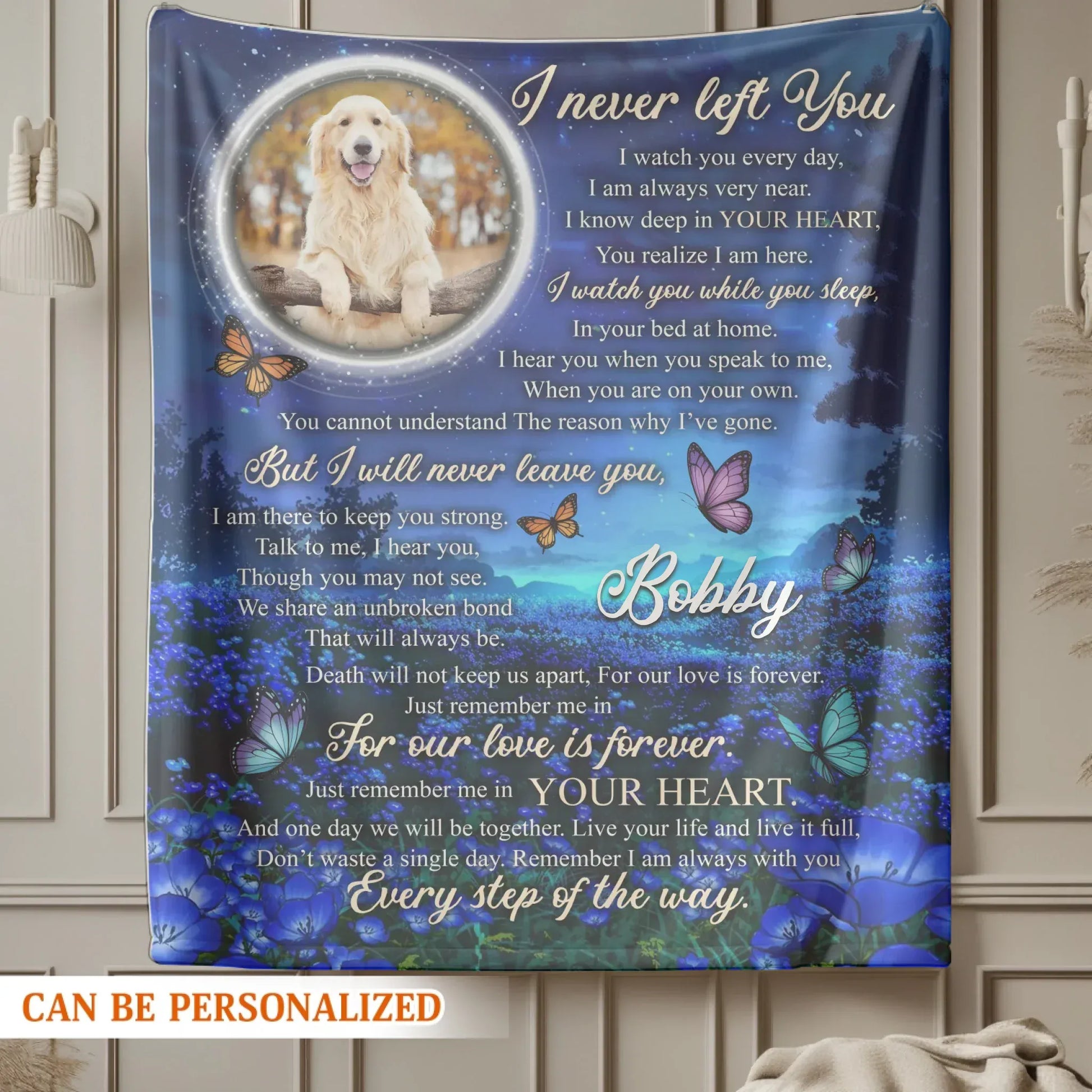 Personalized Blankets A Love That Was Worth Every Tear - Personalized Dog Memorial Photo Custom Blanket