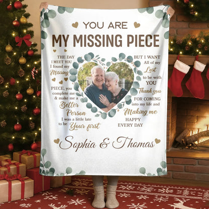 Personalized Blankets My Love Letter To You - Personalized Couple Anniversary Photo Custom Blanket