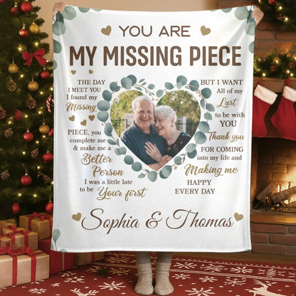 Personalized Blankets Blanket Custom KNT / White / 30x40in / 76x101cm My Love Letter To You - Personalized Couple Anniversary Photo Custom Blanket