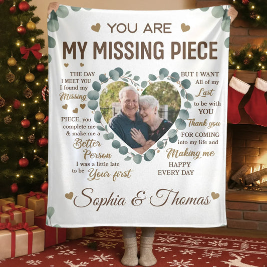Personalized Blankets Blanket Custom KNT / White / 30x40in / 76x101cm My Love Letter To You - Personalized Couple Anniversary Photo Custom Blanket