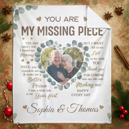 Personalized Blankets My Love Letter To You - Personalized Couple Anniversary Photo Custom Blanket