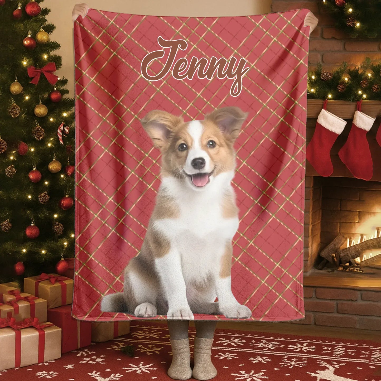 Personalized Blankets The Best Gift Is You - Personalized Dog Name Christmas Photo Custom Blanket