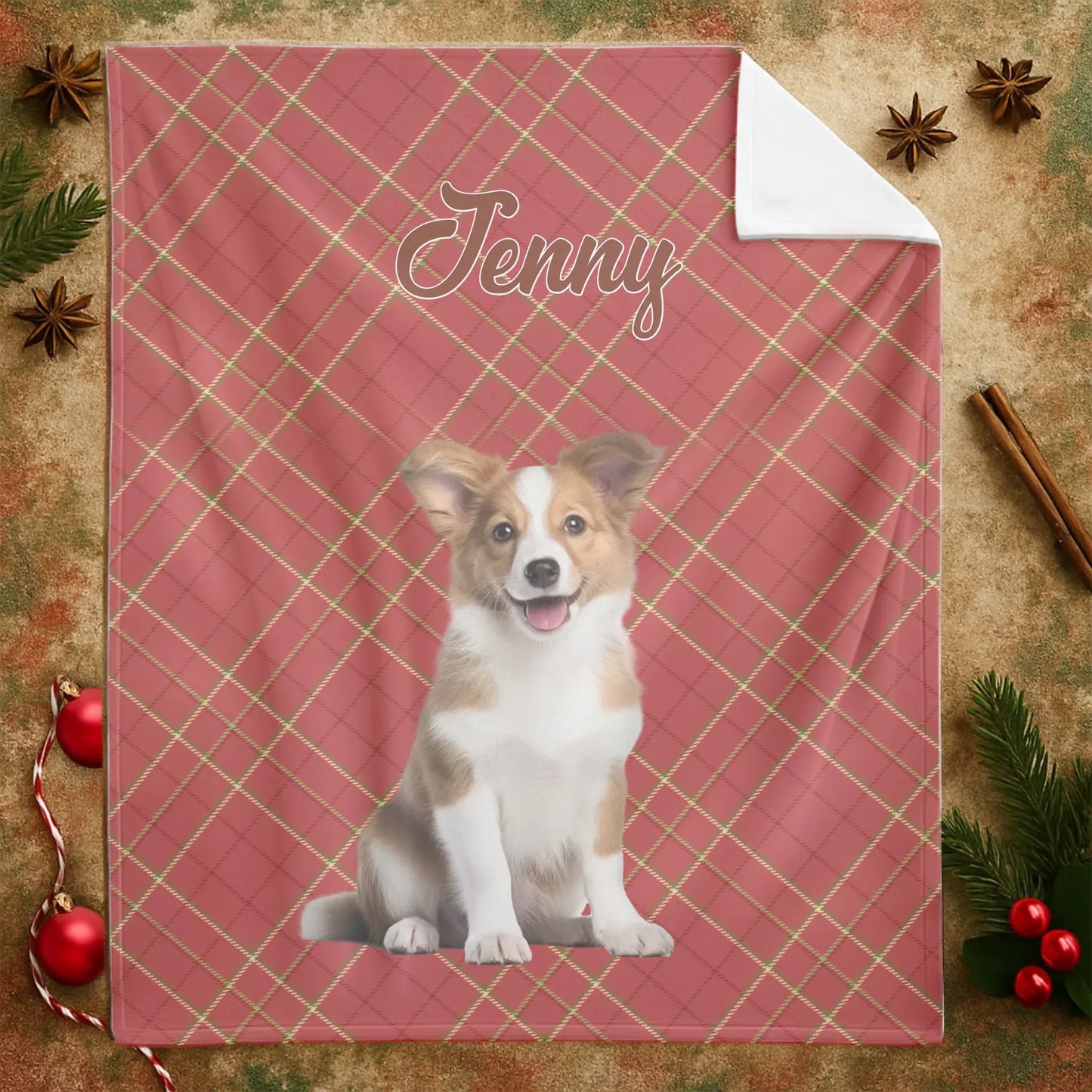 Personalized Blankets The Best Gift Is You - Personalized Dog Name Christmas Photo Custom Blanket