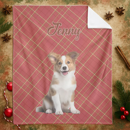 Personalized Blankets The Best Gift Is You - Personalized Dog Name Christmas Photo Custom Blanket