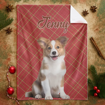 Personalized Blankets The Best Gift Is You - Personalized Dog Name Christmas Photo Custom Blanket