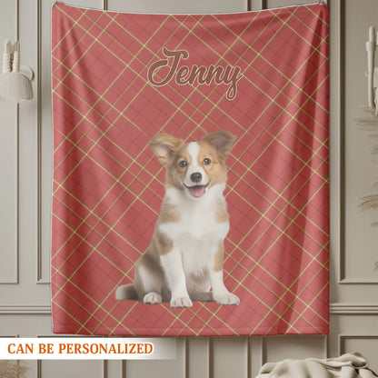 Personalized Blankets The Best Gift Is You - Personalized Dog Name Christmas Photo Custom Blanket