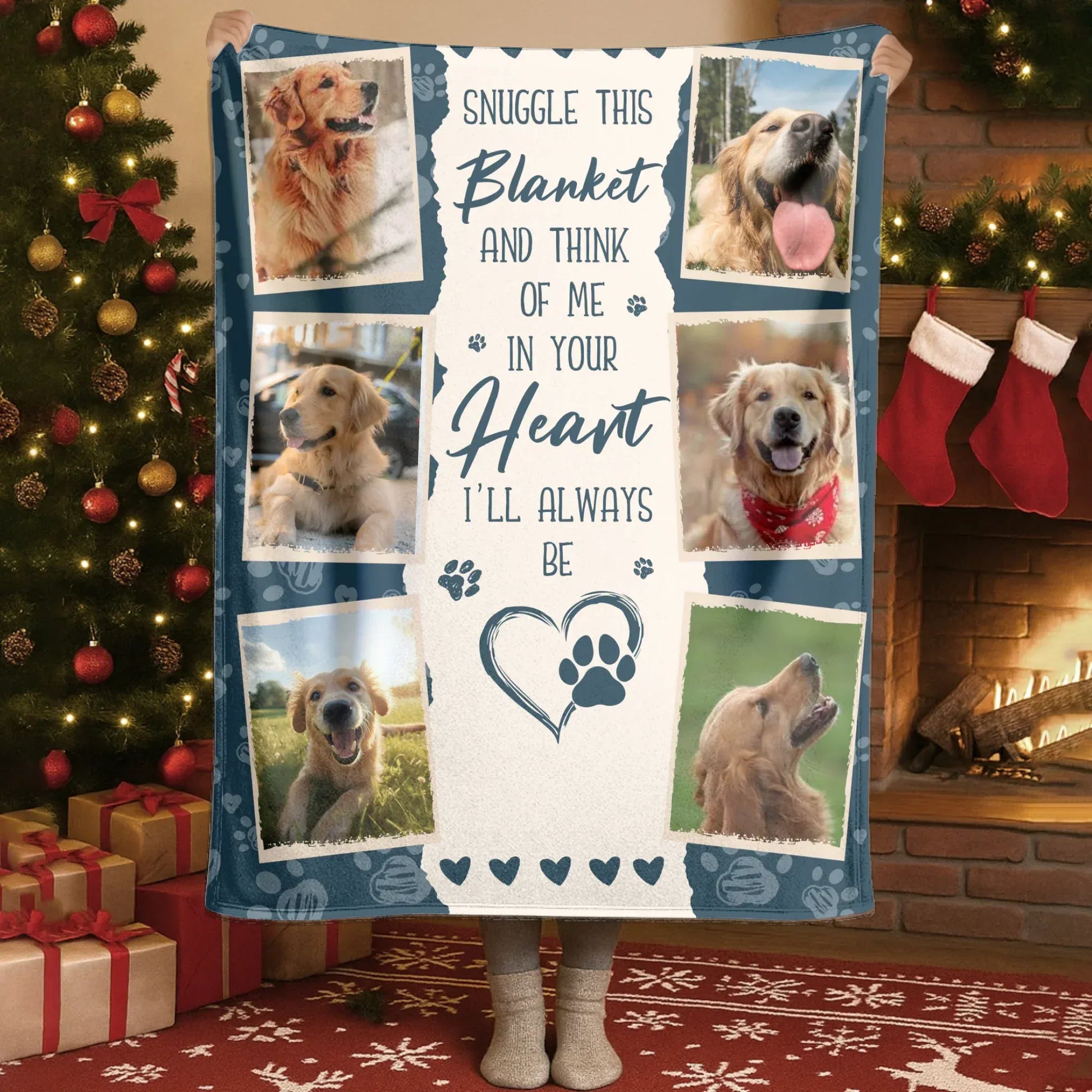 Personalized Blankets My Love Letter To My Fur Angel - Personalized Dog Name & Photo Memorial Custom Blanket