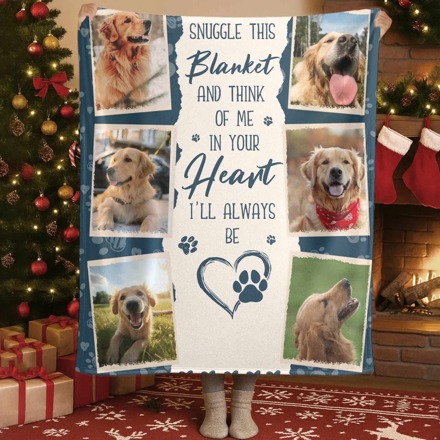 Personalized Blankets Blanket Custom KNT / White / 30x40in / 76x101cm My Love Letter To My Fur Angel - Personalized Dog Name & Photo Memorial Custom Blanket