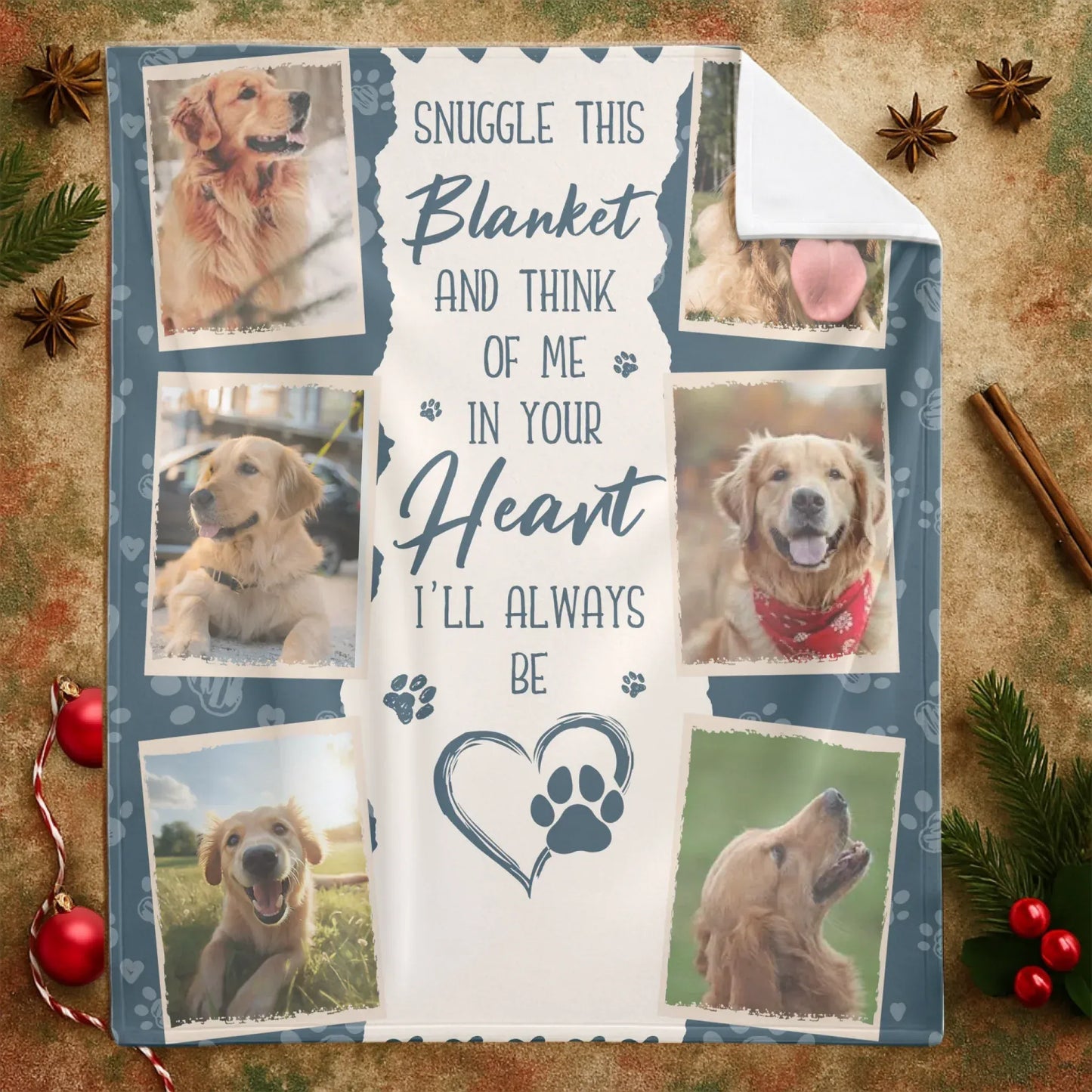 Personalized Blankets My Love Letter To My Fur Angel - Personalized Dog Name & Photo Memorial Custom Blanket