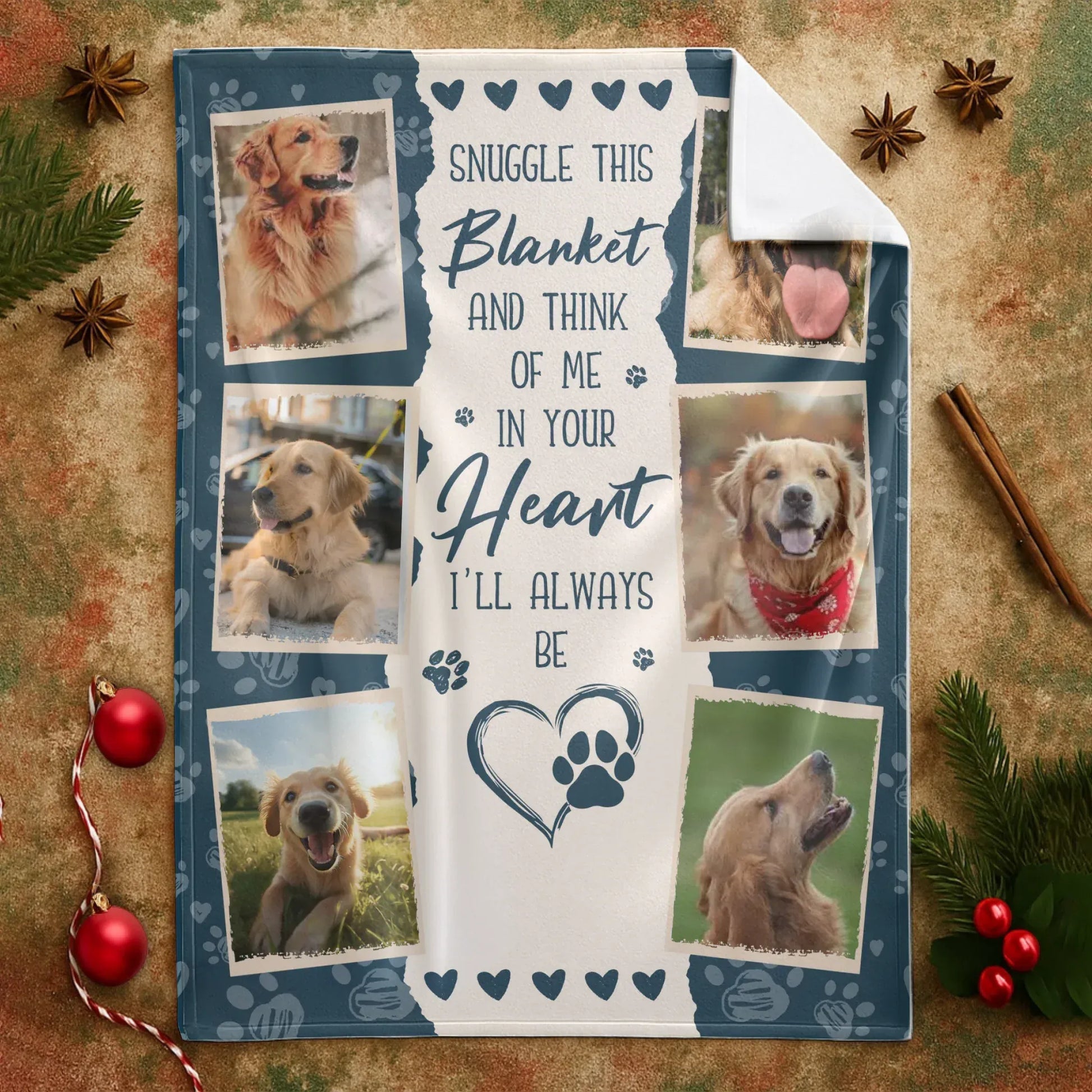 Personalized Blankets My Love Letter To My Fur Angel - Personalized Dog Name & Photo Memorial Custom Blanket