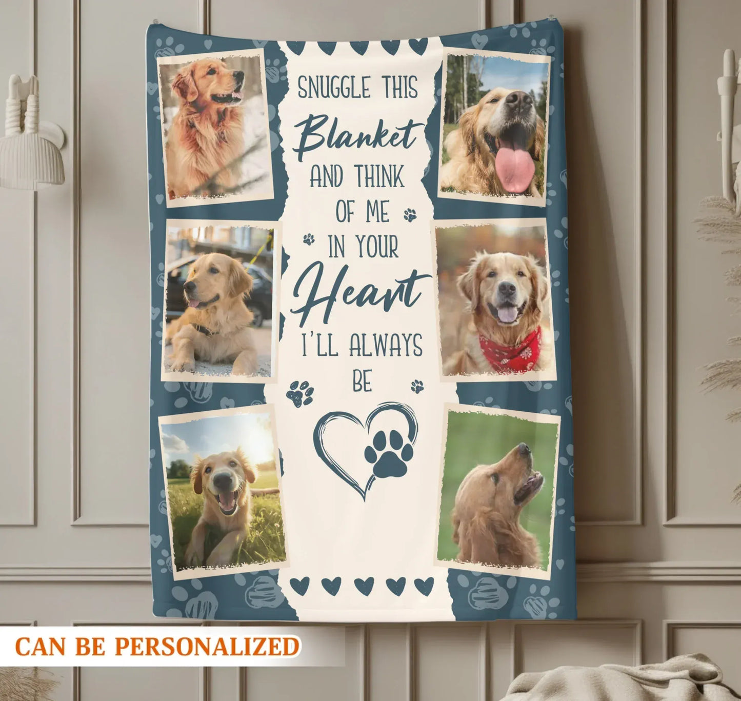 Personalized Blankets My Love Letter To My Fur Angel - Personalized Dog Name & Photo Memorial Custom Blanket