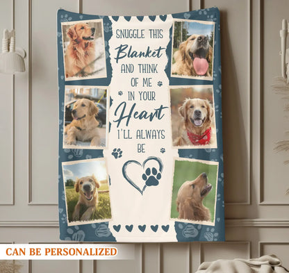 Personalized Blankets My Love Letter To My Fur Angel - Personalized Dog Name & Photo Memorial Custom Blanket