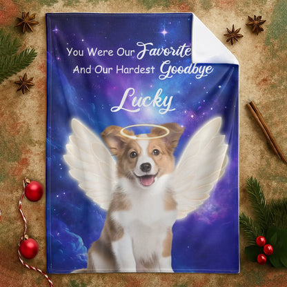 Personalized Blankets Your Wings Were Ready But My Heart Was Not - Personalized Angel Dog Memorial Custom Blanket