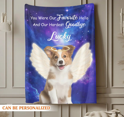 Personalized Blankets Your Wings Were Ready But My Heart Was Not - Personalized Angel Dog Memorial Custom Blanket
