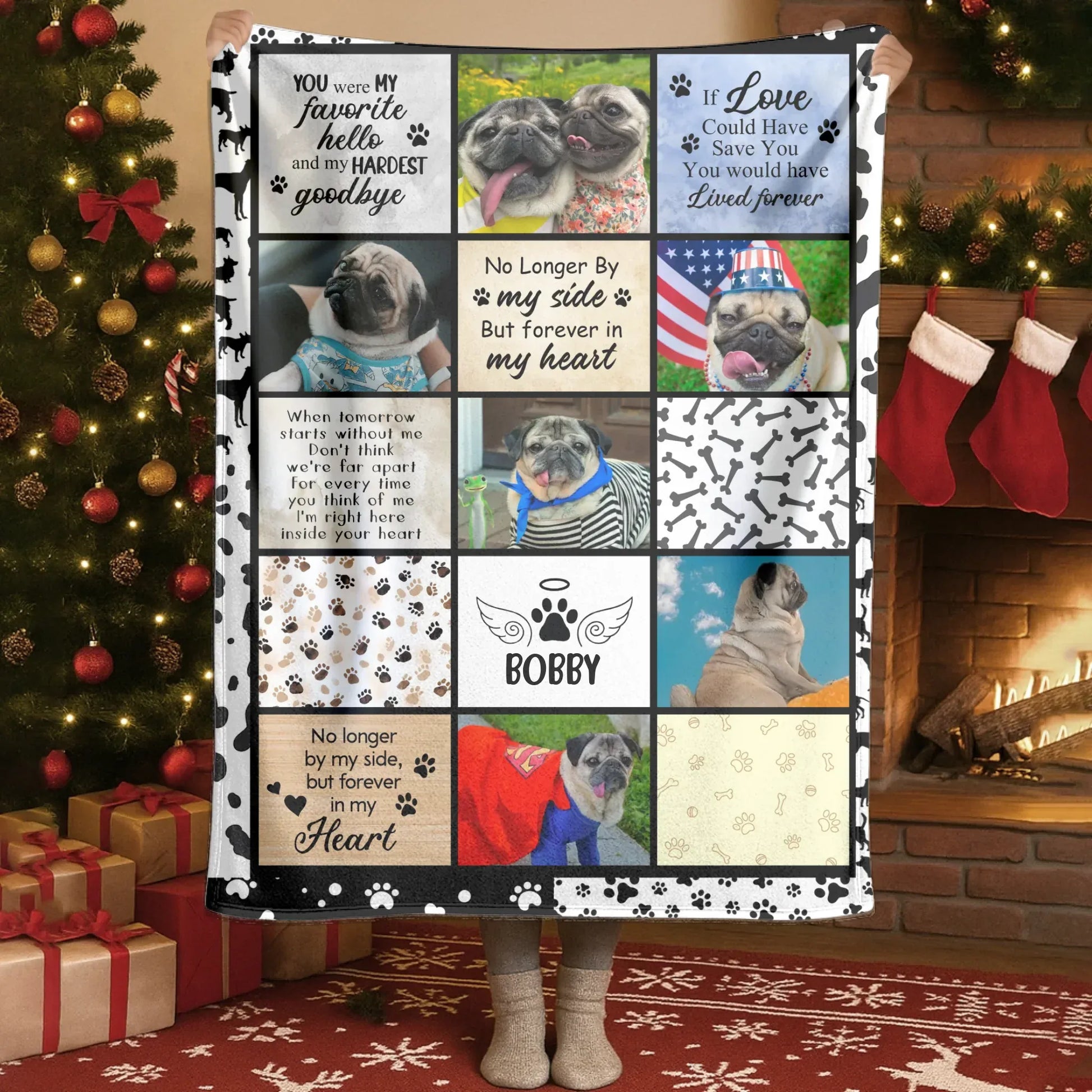 Personalized Blankets If Love Could Have Saved You, You Would Have Lived Forever – Personalized Dog Memorial Custom Blanket