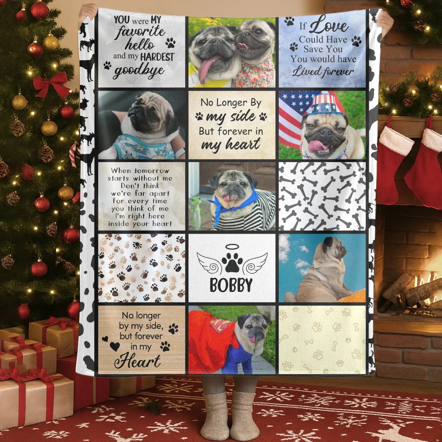Personalized Blankets Blanket Custom KNT / White / 30x40in / 76x101cm If Love Could Have Saved You, You Would Have Lived Forever – Personalized Dog Memorial Custom Blanket