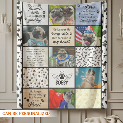 Personalized Blankets If Love Could Have Saved You, You Would Have Lived Forever – Personalized Dog Memorial Custom Blanket